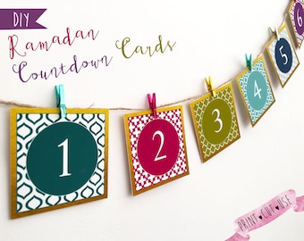 Ramadan 30 days, Printable Ramadan decorations, Ramadan decor, Paper Ramadan decorations, Printable duaas, Ramadan printable calendar