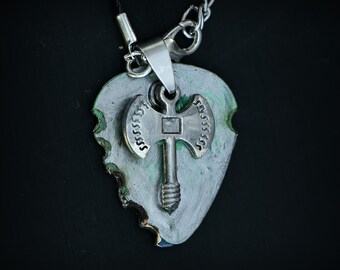Guitar Pick Necklace - Defender Axe