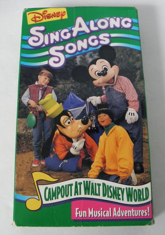 VHS Disney Sing Along Songs Campout at Walt Disney World Video