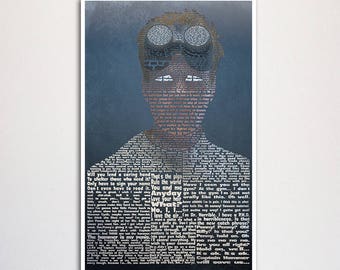 Doctor Horrible word art print - 11x17"