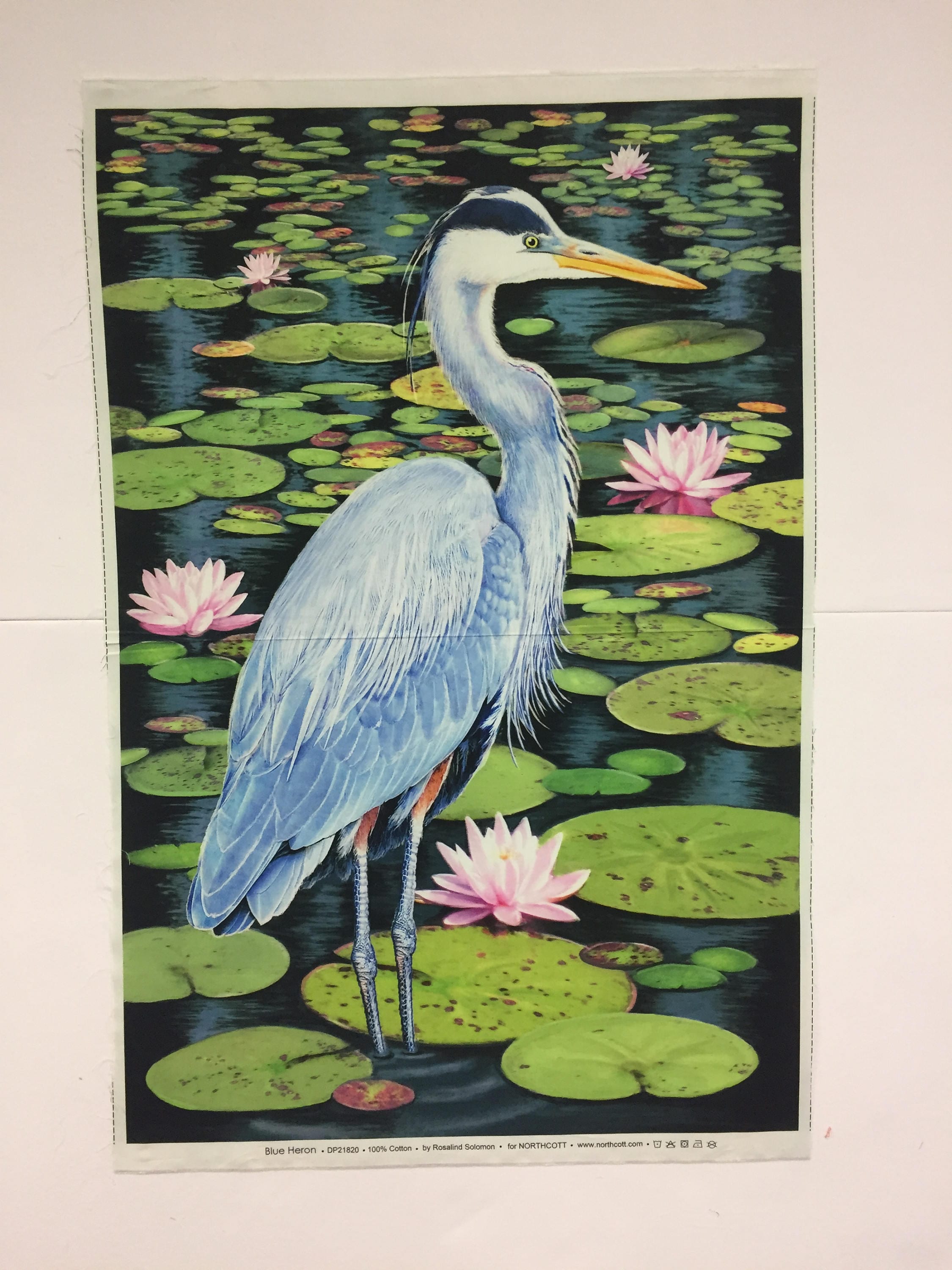 Blue Heron Panel by Northcott Fabrics 100 Cotton High
