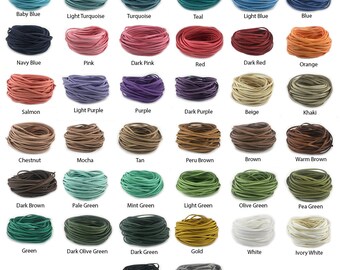Faux Suede Cord 3mm x 1.5mm Leather 10-Yards Cord Bracelet Necklace Making