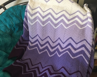Purple Ombré Blanket