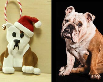 Custom Dog Christmas Ornaments - Polymer Clay