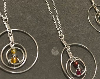 3 hooped necklace // time turner // hermione necklace (Granger)