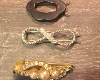 Vintage Hair Accessory Trio all 3 !