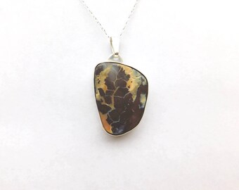 Large 51 ct. boulder opal pendant