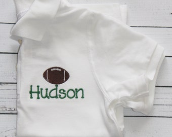 Monogrammed Mini Football Polo