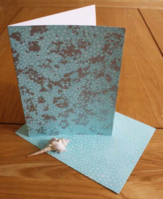 screen printed blank greeting card