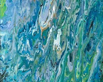 Acrylic Pour Abstract Painting