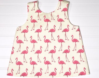 Flamingo Swing Back Top Handmade