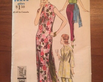 Vintage 60s Vogue 5866 Dress, Tunic and Pants - size 10