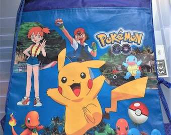 Pokemon Non-Woven Fabric Bag Drawstring Backpack School Bag Gift Bag