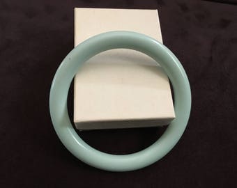 Vintage Robins Egg Blue Plastic Bangle 1245