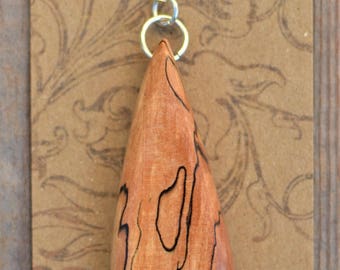 Spalted Sycamore wood pendant