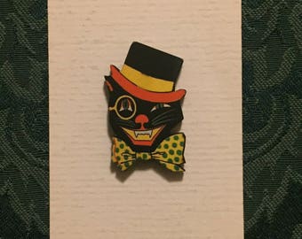 Vintage Style Cat Halloween Needleminder