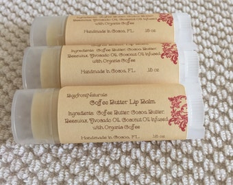 COFFEE LIP BALM - Cafe' Latte, Mocha Mint