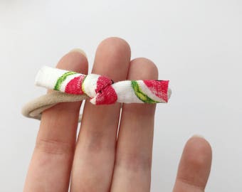 Loop on headband - baby girl mini and child - jersey - watermelon