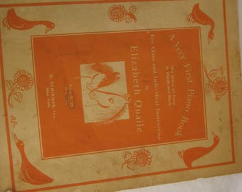 A vintage piano music sheets, 1939, A very first Piano Book
