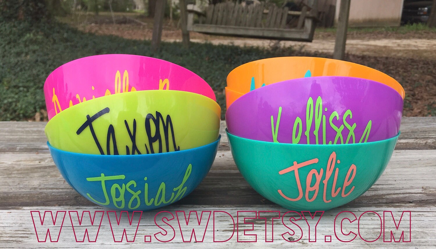 Personalized Party Bowls Popcorn Bowls Favor Bowls Snack
