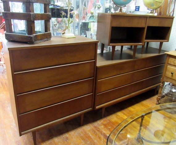 B P John Bedroom set - four piece mid century modern