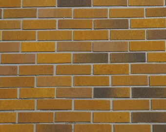 500 Miniature Yellow Versi Brickslips to Stick on a Dolls House