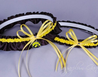 University of Iowa Hawkeyes Wedding Garter Set
