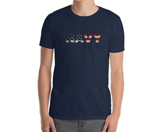 US Navy US Flag T-Shirt US Navy Shirt Navy Veteran tee Military shirt