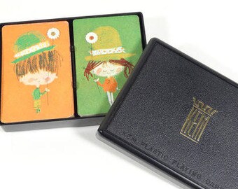 60s Stardust Playing Cards - Bridge Deck - Midcentury Playing Card Set