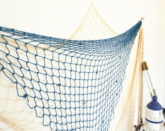 Decorative Fishing Net White / Blue Nauticle Style Beach Scene Party Decoration Home Decor U.S.A. Seller Fast Shipping