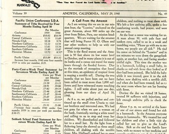 1940s Seventh Day Adventist Ephemera