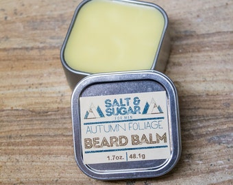 Autumn Foliage Beard Balm, 2 oz, Beard Wax, Beard/Mustache Care, Mens Grooming, Skin Care, Beard Conditioner, Beard Softener