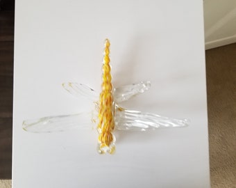 Murano Style Dragonfly Paperweight.