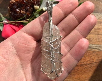 Large Clear Quartz Pendant