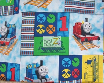 100% Cotton Fabric By V.I.P. Cranston - Thomas The Tank Thomas Patch - 45" Width Sold By The Yard (FH-2219)