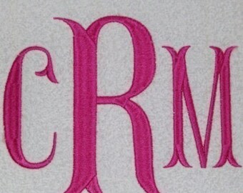 Fishtail Embroidery Machine Monogram Alphabet Font Set 10223 Instant Download (Includes BX Format)
