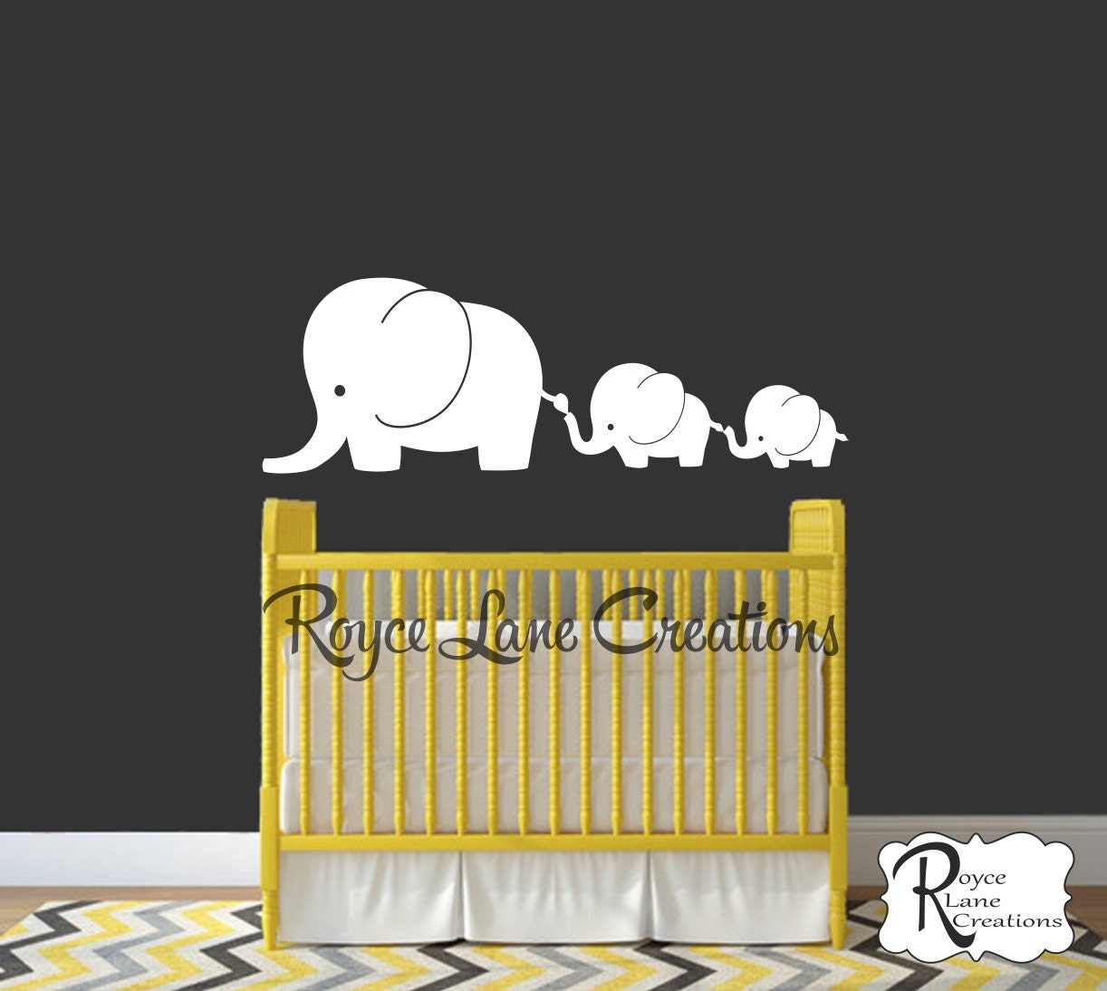 Nursery Decals 3 Elephant Family Elephant Nursery Decor