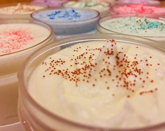 Vegan Sugar Scrub Custom Scent 4 oz: Whipped, Creamy, and Moisturizing U Pick the Scent. Emulsifying Scrub. Vegan Body Scrub.