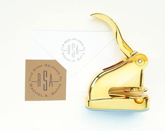 Book Embosser- Custom Embossing Stamp- Library Embosser- Personalized Embosser- Embosser Stamp- This Book Belongs To CS-10323