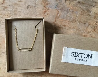 Safety pin necklace