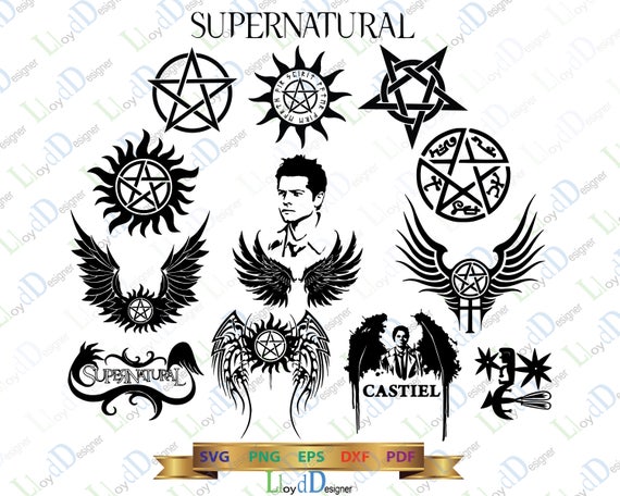 Supernatural SVG Supernatural logo gift Supernatural Castiel