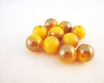 PAC19 - 20 beads yellow tonal