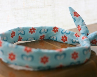 This retro - headband - bow - vintage flowers headband