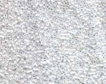 5g DB201 Miyuki Delica Bead White Pearl
