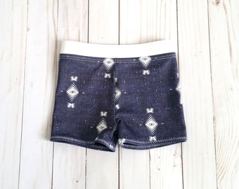 Indigo Tribal Baby Boy Swimsuit | Baby Swim Shorts | Baby Euro Shorts | Toddler Swimsuit | Toddler Swim Shorts | Baby Boy Board Shorts