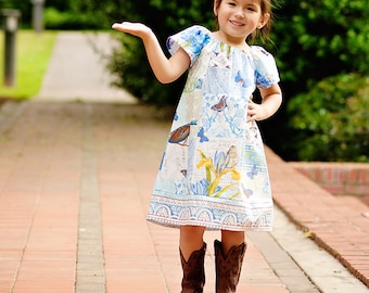 Peasant Dress Pattern PDF - 4 sleeve options