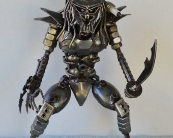 PREDATOR 12 inches, with Sword - Scrap Metal Art