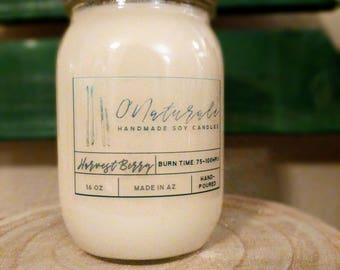 Harvest Berry Mason Jar Soy Candle