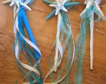 xo bouquets flowergirl wand bouquet seashell