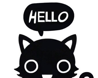 Cat - adhesive wall decor